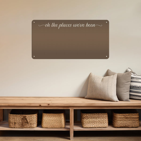 Custom Magnetic Board for Home & Office - Personalized Message Board - Souvenir Magnet Display - Children's Artwork Sign - Metal Home Decor