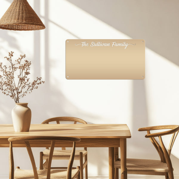 Custom Magnetic Board for Home & Office - Personalized Message Board - Souvenir Magnet Display - Children's Artwork Sign - Metal Home Decor