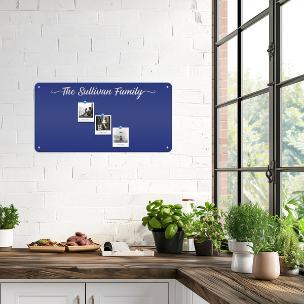 Custom Magnetic Board for Home & Office - Personalized Message Board - Souvenir Magnet Display - Children's Artwork Sign - Metal Home Decor