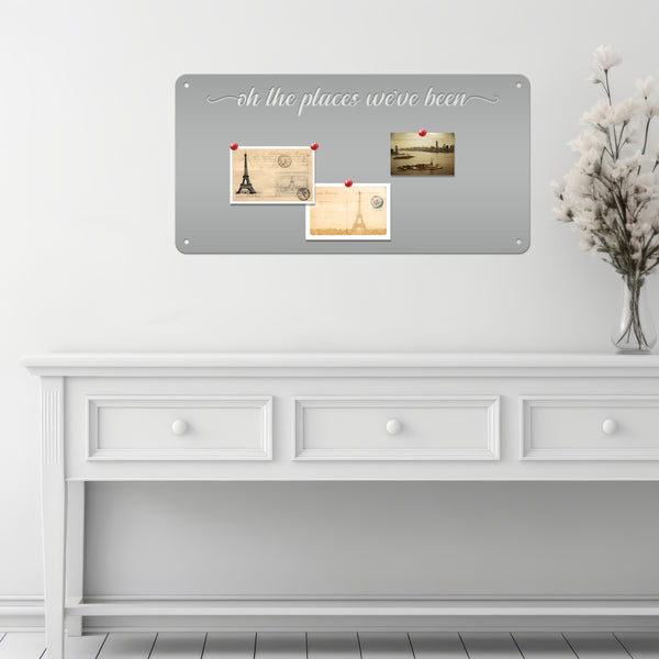 Custom Magnetic Board for Home & Office - Personalized Message Board - Souvenir Magnet Display - Children's Artwork Sign - Metal Home Decor