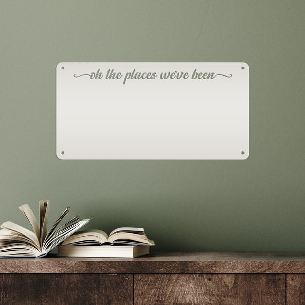 Custom Magnetic Board for Home & Office - Personalized Message Board - Souvenir Magnet Display - Children's Artwork Sign - Metal Home Decor