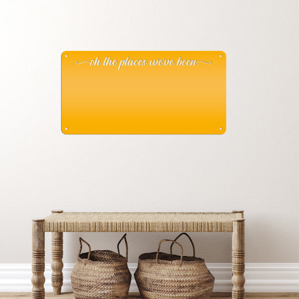 Custom Magnetic Board for Home & Office - Personalized Message Board - Souvenir Magnet Display - Children's Artwork Sign - Metal Home Decor