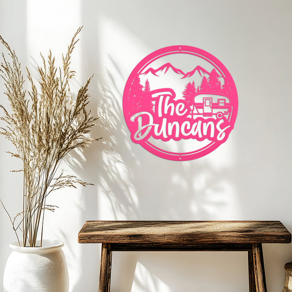 Camper -Campsite Sign-Custom Family Camping Sign-Camper Wall Decor-Camper Decor Ideas-Camping Wall Art-Camper-Camping-Family Camping- RV Campground