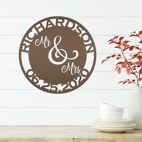 Custom Wedding Sign, Mr and Mrs Sign, Wedding Decor for Decorations, Wedding Gift , Name Sign for Wedding Decor, Wedding Present, Gift for Anniversary