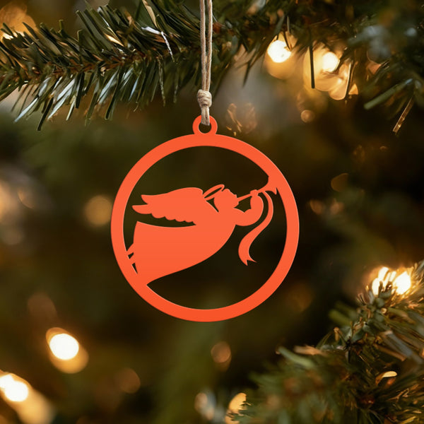 Holiday Angel Ornament - Faith Inspired Metal Christmas Decor - Elegant Christian Art - Unique Stocking Stuffer - Charming Tree Decorations