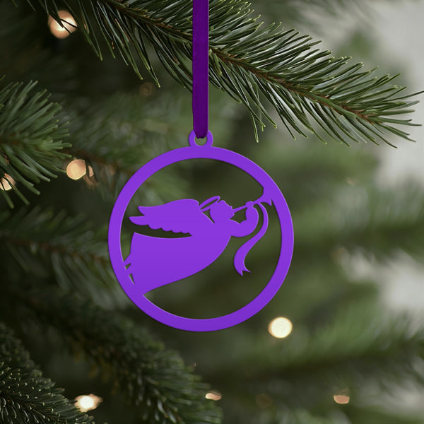 Holiday Angel Ornament - Faith Inspired Metal Christmas Decor - Elegant Christian Art - Unique Stocking Stuffer - Charming Tree Decorations