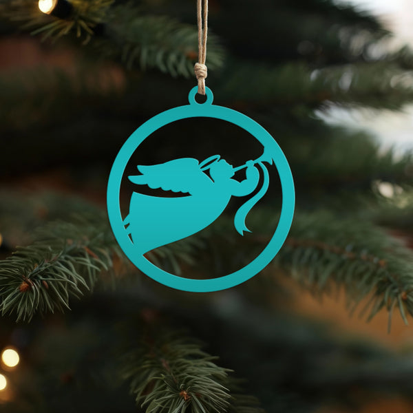 Holiday Angel Ornament - Faith Inspired Metal Christmas Decor - Elegant Christian Art - Unique Stocking Stuffer - Charming Tree Decorations