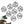 Assorted Christmas Sayings Metal Holiday Ornaments