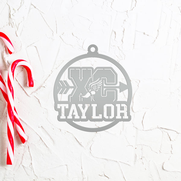 Cross Country Metal Christmas Ornament - Personalized Holiday Decor - Senior Night Gift Idea - Custom XC Stocking Stuffer - Christmas Gifts