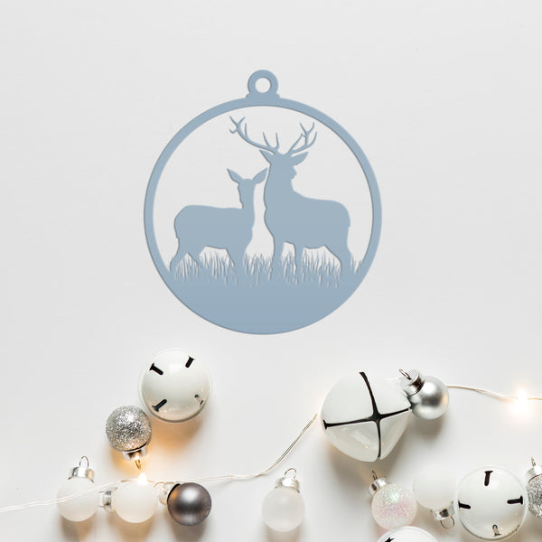 Deer Metal Christmas/Holiday Ornament