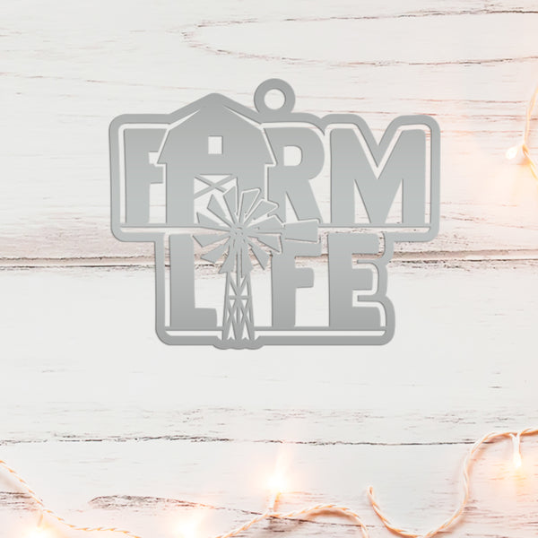 Farm Life Metal Ornament - Christmas Decor-Christmas Ornament-Stocking Stuffer