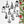 Set of 10 Assorted Christmas Gnome Metal Ornaments - Holiday Decor