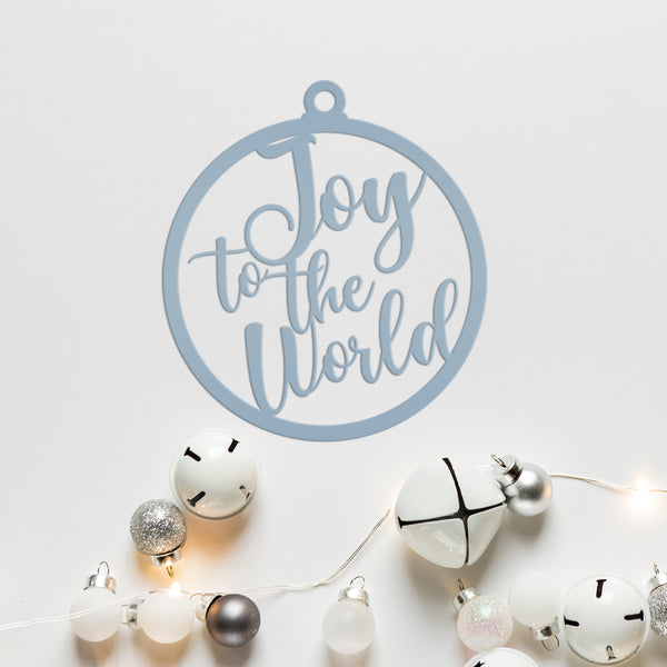 Assorted Christmas Sayings Metal Holiday Ornaments