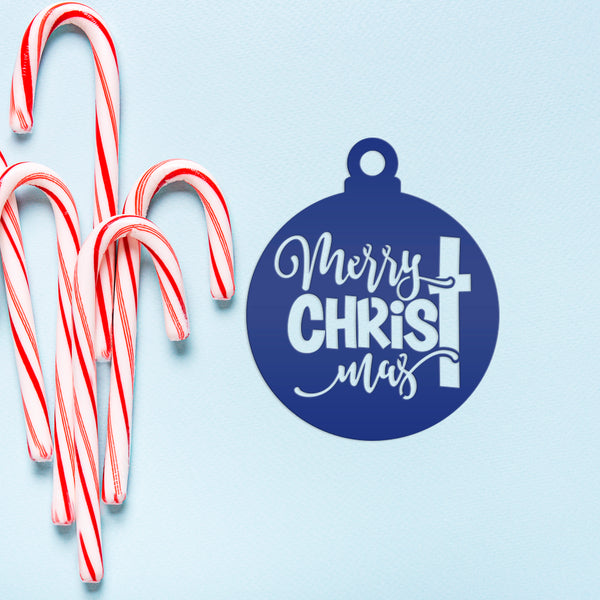 Metal Christmas Cross Ornament - Perfect for Holiday Decor - Elegant Christian Art - Unique Stocking Stuffer Gift - Charming Tree Decoration