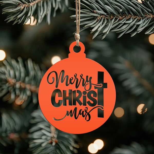 Metal Christmas Cross Ornament - Perfect for Holiday Decor - Elegant Christian Art - Unique Stocking Stuffer Gift - Charming Tree Decoration