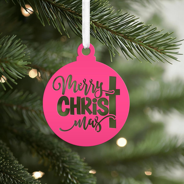 Metal Christmas Cross Ornament - Perfect for Holiday Decor - Elegant Christian Art - Unique Stocking Stuffer Gift - Charming Tree Decoration