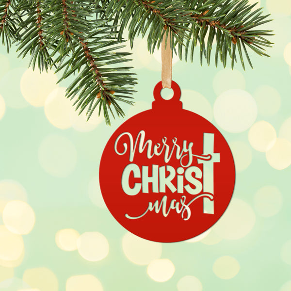 Metal Christmas Cross Ornament - Perfect for Holiday Decor - Elegant Christian Art - Unique Stocking Stuffer Gift - Charming Tree Decoration