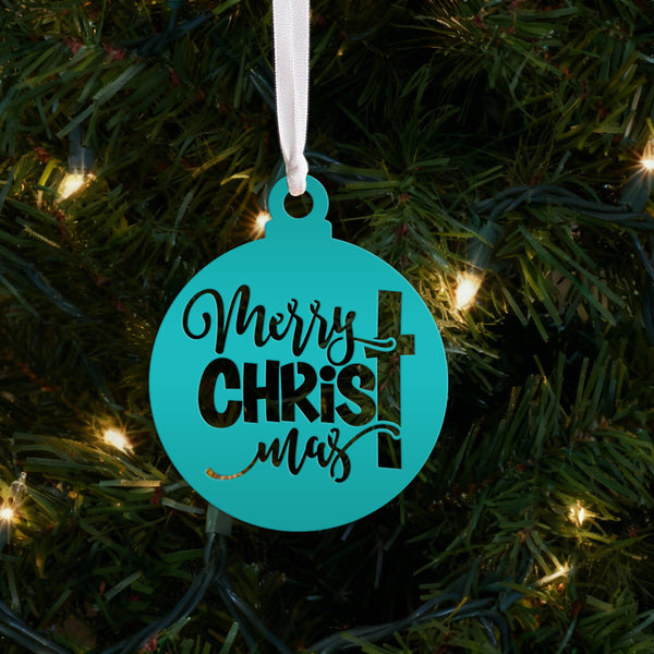 Metal Christmas Cross Ornament - Perfect for Holiday Decor - Elegant Christian Art - Unique Stocking Stuffer Gift - Charming Tree Decoration