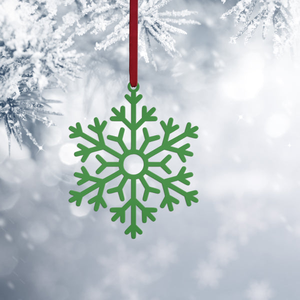 Assorted Snow Themed Metal Christmas/Holiday Ornaments