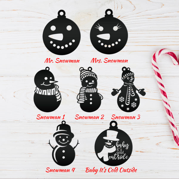 Assorted Snowman Christmas/Holiday Ornaments