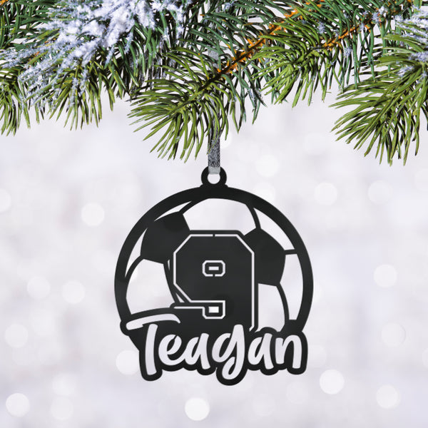 Personalized Soccer Metal Ornament - Senior Gift