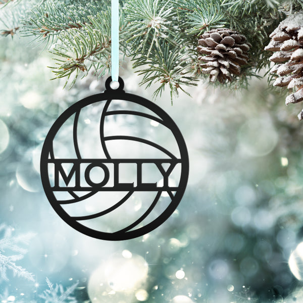 Personalized Volleyball Metal Christmas/Holiday Ornament