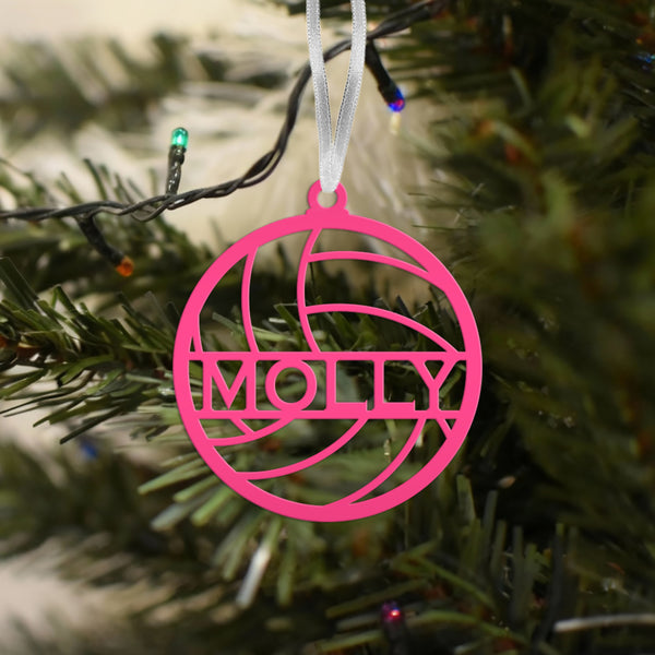 Personalized Volleyball Metal Christmas/Holiday Ornament