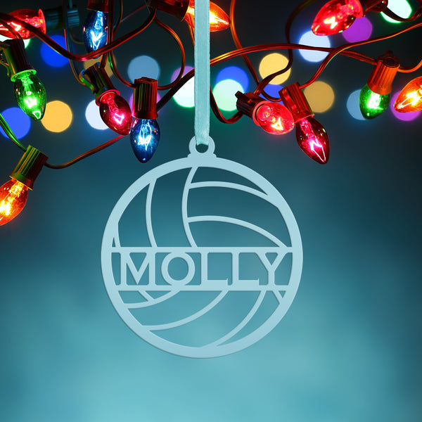Personalized Volleyball Metal Christmas/Holiday Ornament