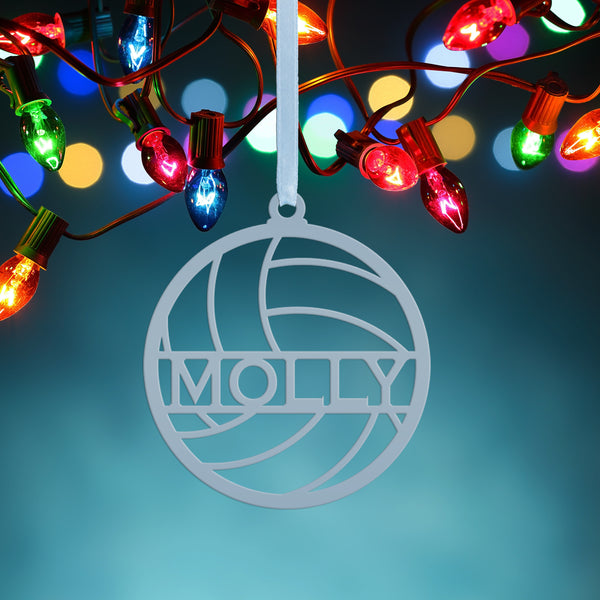 Personalized Volleyball Metal Christmas/Holiday Ornament