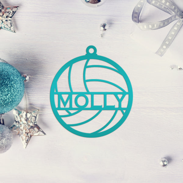 Personalized Volleyball Metal Christmas/Holiday Ornament