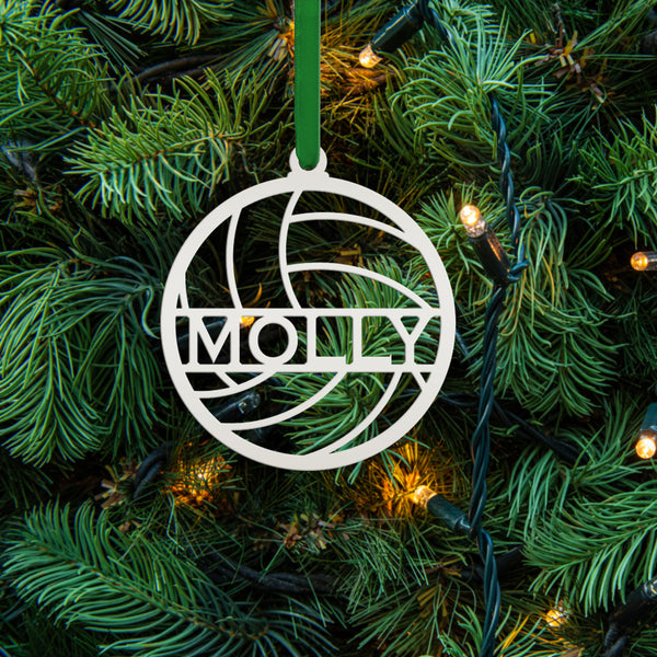 Personalized Volleyball Metal Christmas/Holiday Ornament