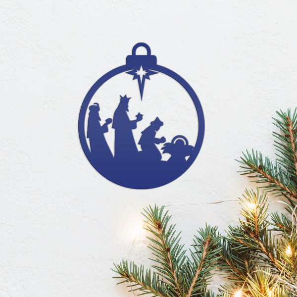Three Wise Men Ornament - Elegant Metal Christmas Decor - Nativity Scene Decorations - Charming Xmas Trinkets - Seasonal Stocking Stuffers