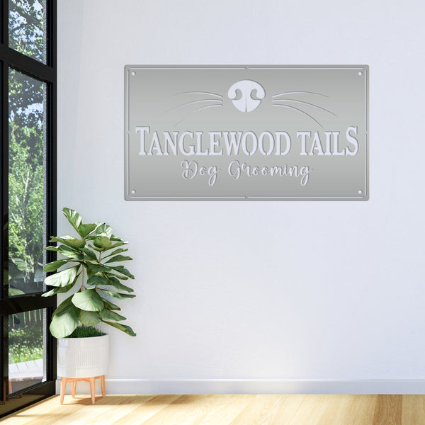 Custom Pet Grooming Salon Metal Sign - Dog Grooming