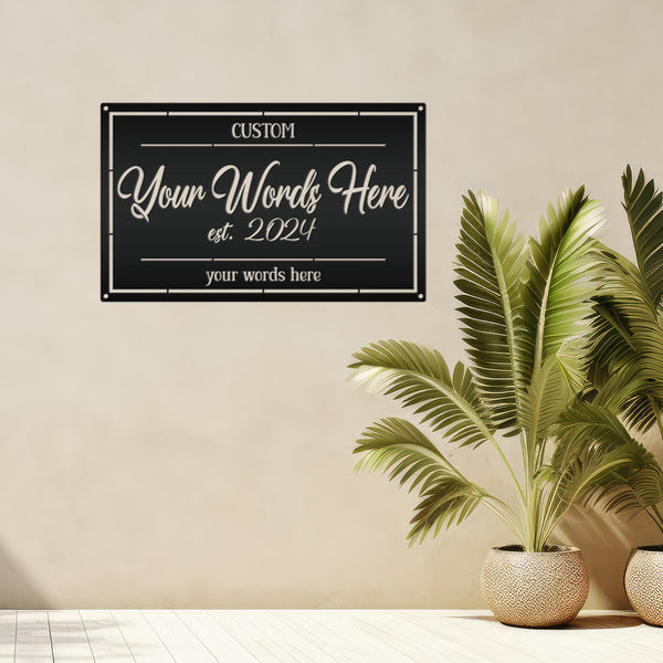 Patio Sign - Make it Your Own Wording - Business Sign - Wedding Gift - Anniversary Gift