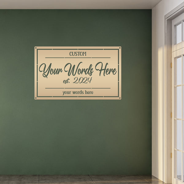 Patio Sign - Make it Your Own Wording - Business Sign - Wedding Gift - Anniversary Gift