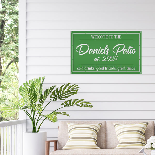Patio Sign - Make it Your Own Wording - Business Sign - Wedding Gift - Anniversary Gift