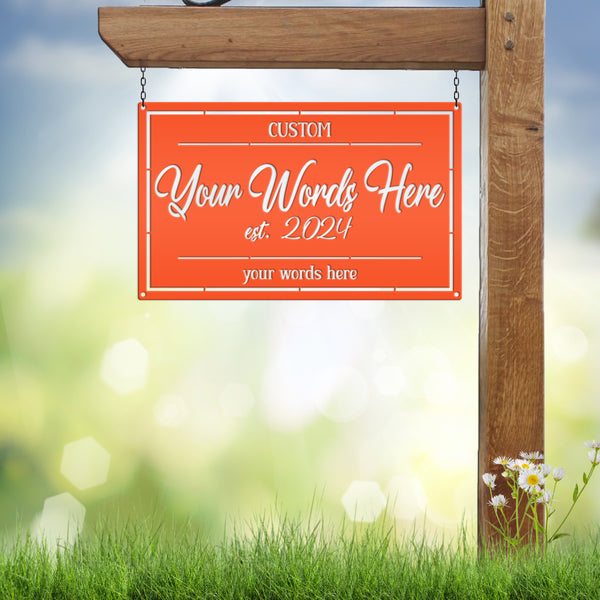 Patio Sign - Make it Your Own Wording - Business Sign - Wedding Gift - Anniversary Gift