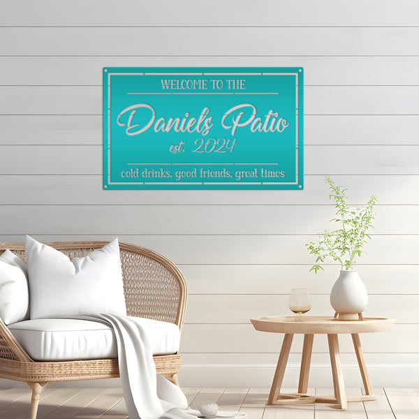 Patio Sign - Make it Your Own Wording - Business Sign - Wedding Gift - Anniversary Gift