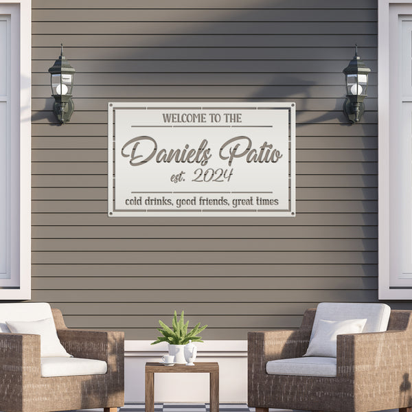 Patio Sign - Make it Your Own Wording - Business Sign - Wedding Gift - Anniversary Gift