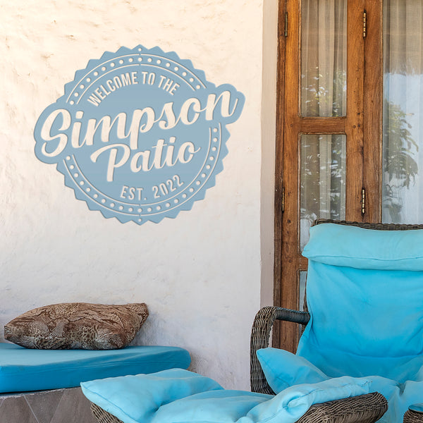 Personalized Family Patio Sign, Porch Sign , Lakehouse Sign & Decor, Outdoor Patio Sign Ideas, Patio Inspo, Pation Signs for Outdoor Wall , Patio Season Wall Art, Patio Season Time, Vintage Patio Sign