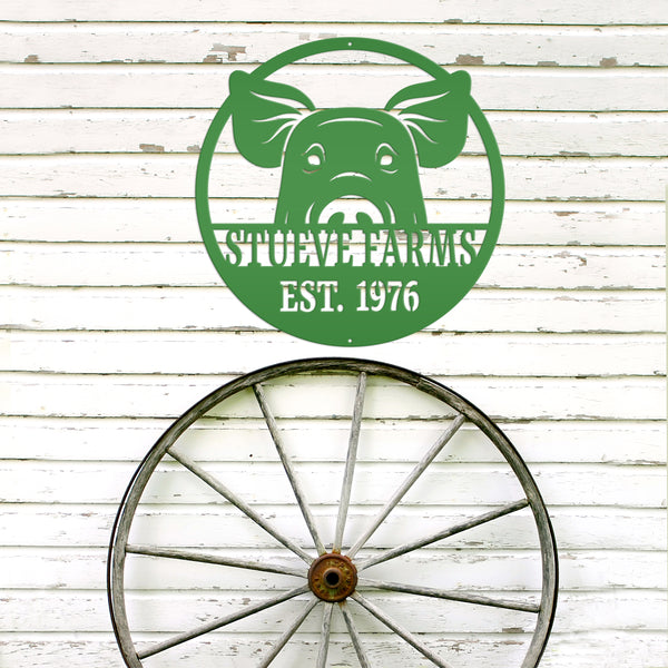 Personalized Pig Wall Decor, Pig Farm Wall Decor & Wall Art, Hog Wall Art, Hog Wall Decor, Farmhouse Sign, Farmhouse Wall Decor