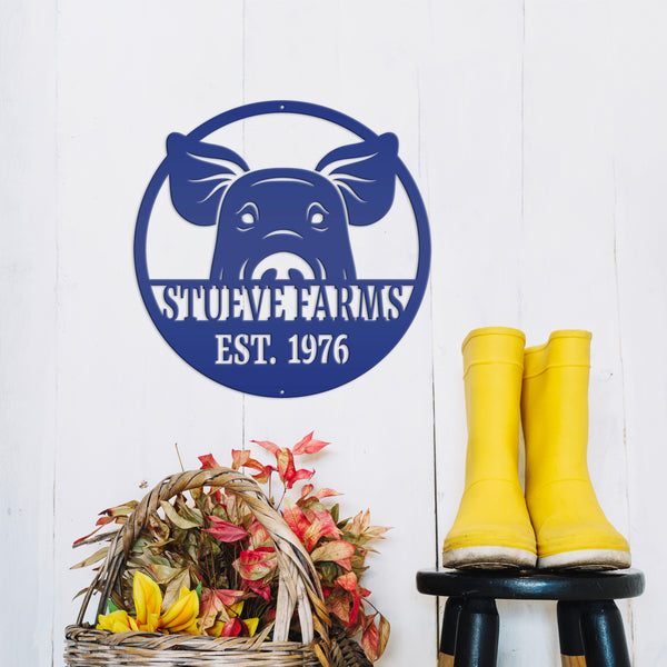 Personalized Pig Wall Decor, Pig Farm Wall Decor & Wall Art, Hog Wall Art, Hog Wall Decor, Farmhouse Sign, Farmhouse Wall Decor