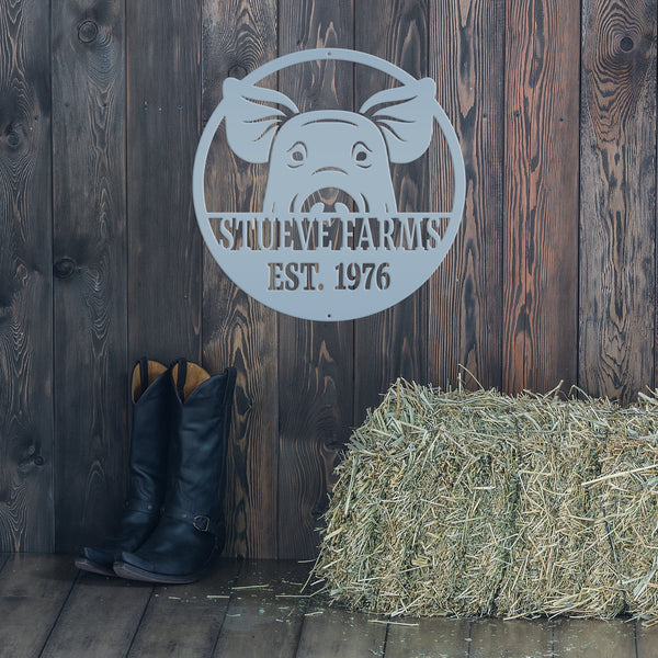 Personalized Pig Wall Decor, Pig Farm Wall Decor & Wall Art, Hog Wall Art, Hog Wall Decor, Farmhouse Sign, Farmhouse Wall Decor