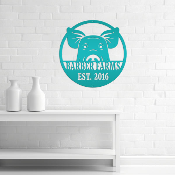 Personalized Pig Wall Decor, Pig Farm Wall Decor & Wall Art, Hog Wall Art, Hog Wall Decor, Farmhouse Sign, Farmhouse Wall Decor