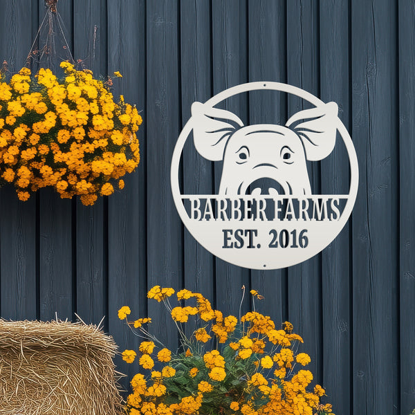 Personalized Pig Wall Decor, Pig Farm Wall Decor & Wall Art, Hog Wall Art, Hog Wall Decor, Farmhouse Sign, Farmhouse Wall Decor