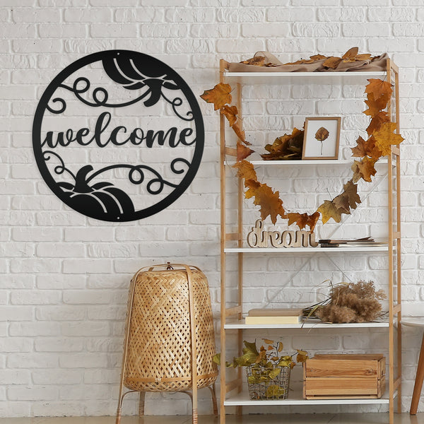 Pumpkin Welcome Sign, Pumpkin Wall Decor, Pumpkin Wall Art, Fall Pumpkin Welcome Sign, Pumpkin Welcome Home Decor, Pumpkin Door Wreath, Thanksgiving Wall Decor