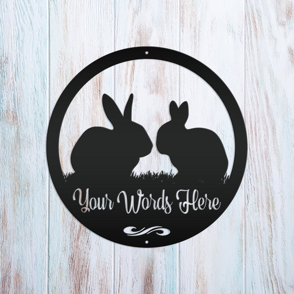 Rabbit Decor, Bunny Rabbit Signs for Rabbit Farm, Rabbit Gift, Black Rabbit, Peter Rabbit