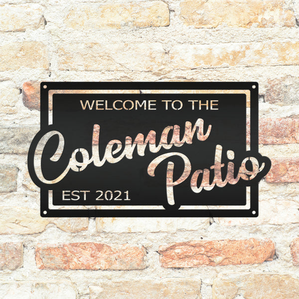 Custom Metal Patio, Pool, Lake House Sign , Patio Sign & Wall Decor, Patio Sign Ideas, Patio Season Inspo, Patio Decor for the Wall , Patio Bar Sign for the Wall