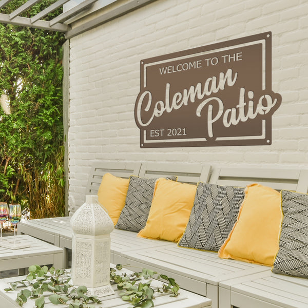 Custom Metal Patio, Pool, Lake House Sign , Patio Sign & Wall Decor, Patio Sign Ideas, Patio Season Inspo, Patio Decor for the Wall , Patio Bar Sign for the Wall