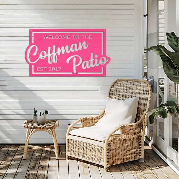 Custom Metal Patio, Pool, Lake House Sign , Patio Sign & Wall Decor, Patio Sign Ideas, Patio Season Inspo, Patio Decor for the Wall , Patio Bar Sign for the Wall